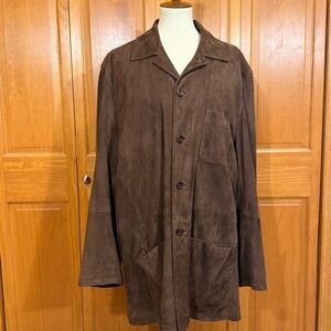 House of Carrington Legend Chocolate Brown Suede Shirt Jacket